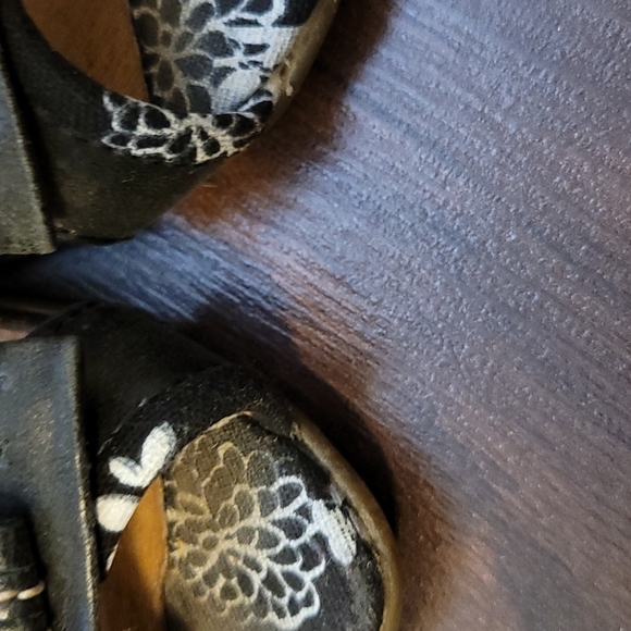 Open toes black Wedges shoes - Picture 7 of 8